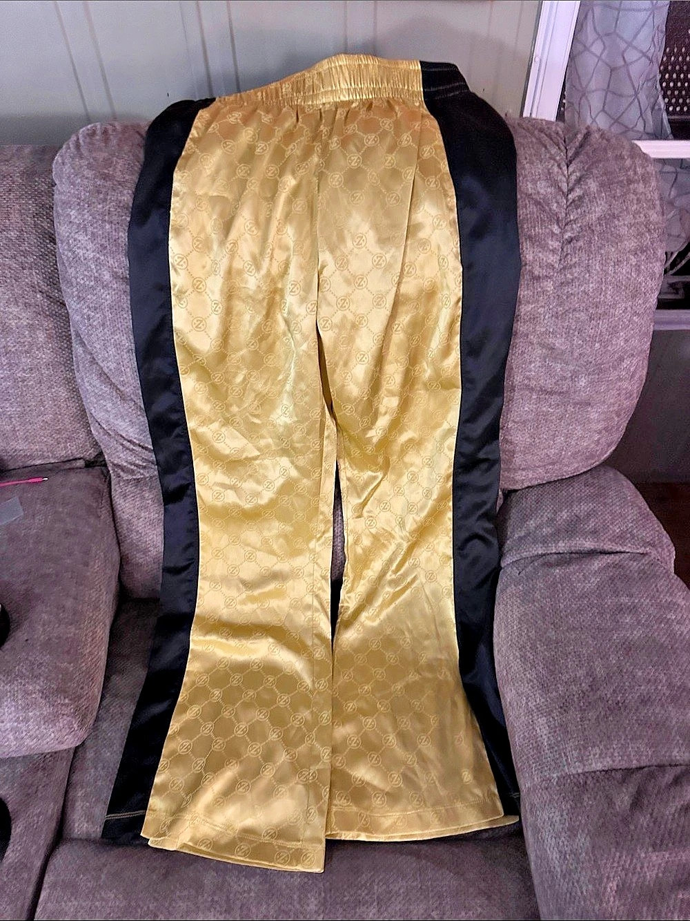 Zumba Wear Marvelous Gold & Black Track Pants